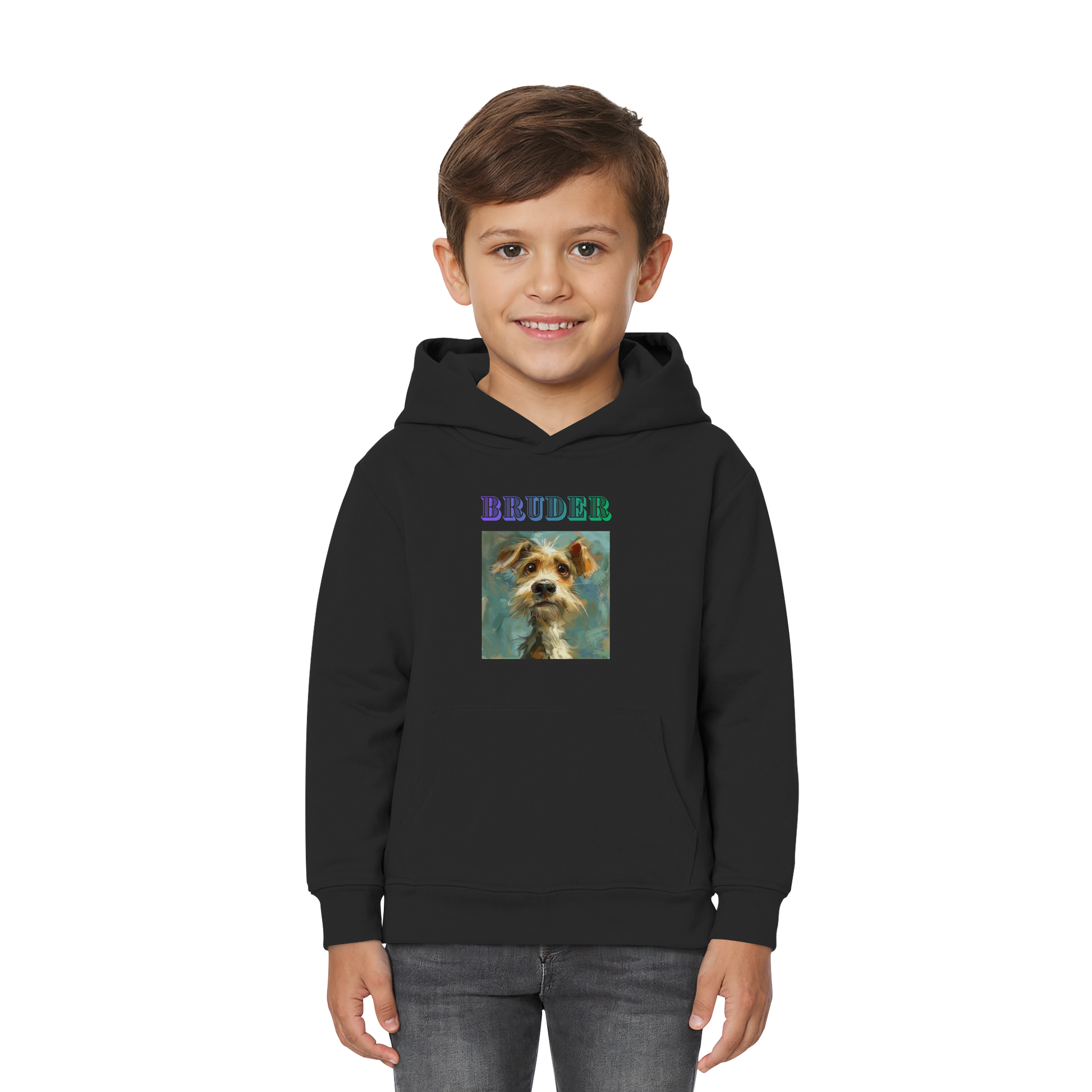 Kinder-Premium Hoodie-Bruder - Kids Premium Hoodie - SHUDOV
